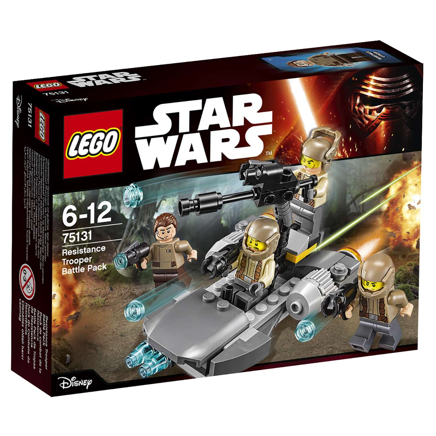 Конструктор LEGO Star Wars Боевой набор Сопротивления блочный - фото 2