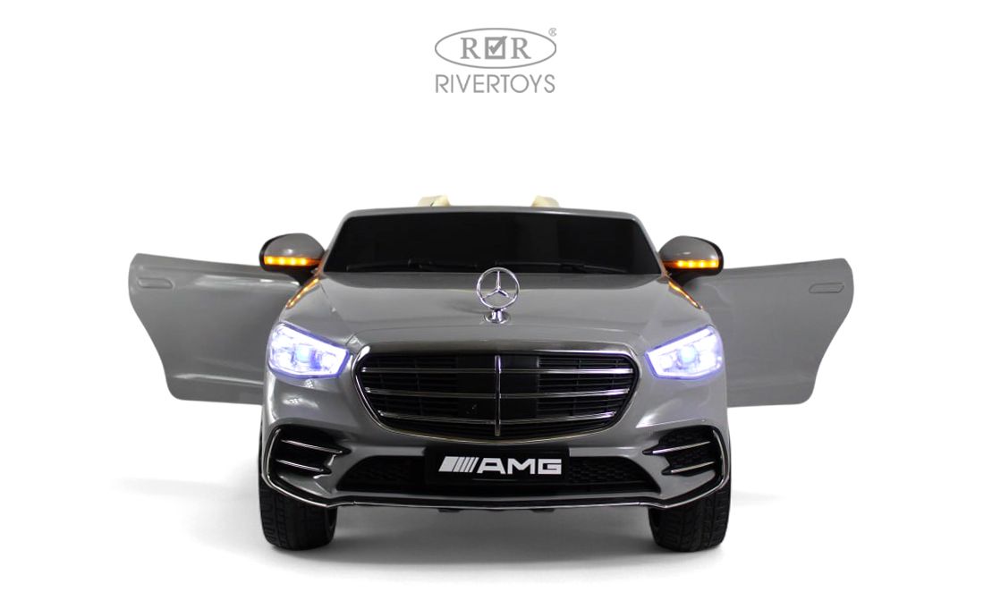 Электромобиль RIVERTOYS Mercedes М333БХ-GREY С пультом ДУ - фото 4