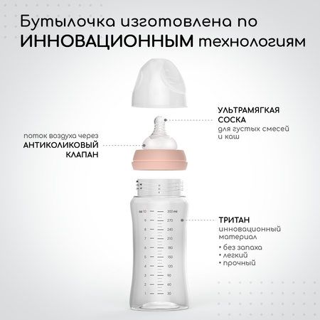 Бутылочка Miyoumi Anti-Colic 300 мл 1 шт.