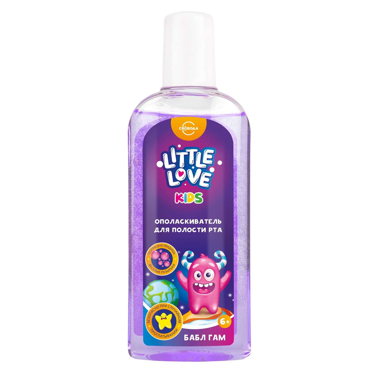 Ополаскиватель Little Love для полости рта Бабл гам 6+ 300 мл - фото 1