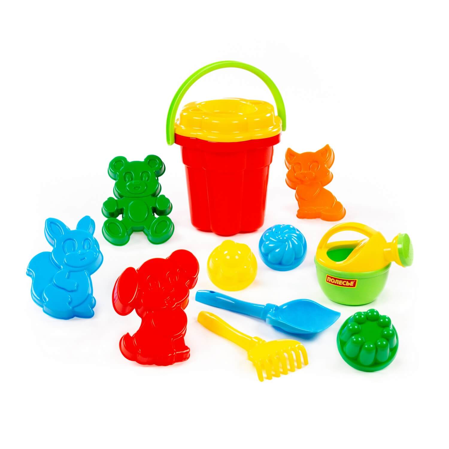 Песочный набор Полесье в рюкзаке красный 1 предм. - фото 3