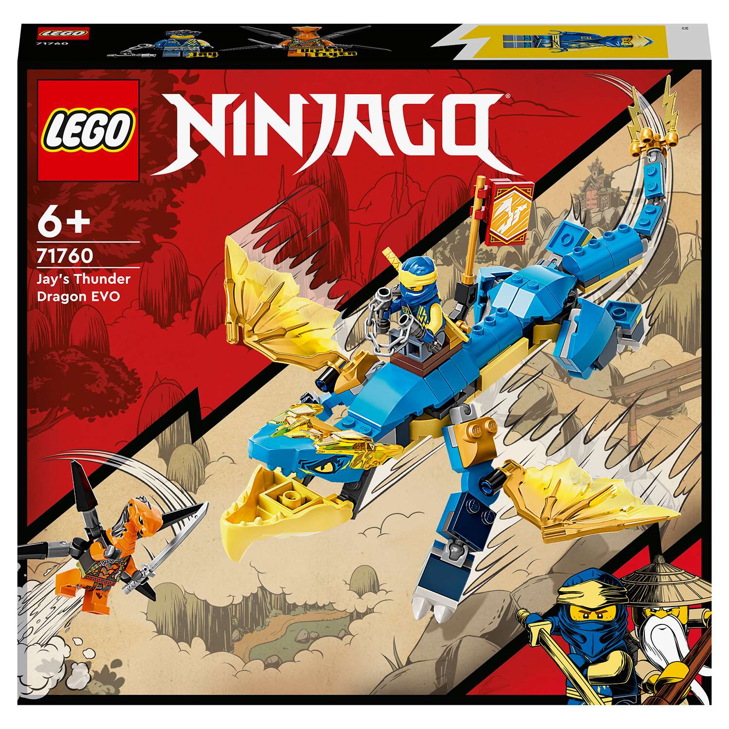 Конструктор LEGO NINJAGO Грозовой дракон ЭВО Джея блочный - фото 2