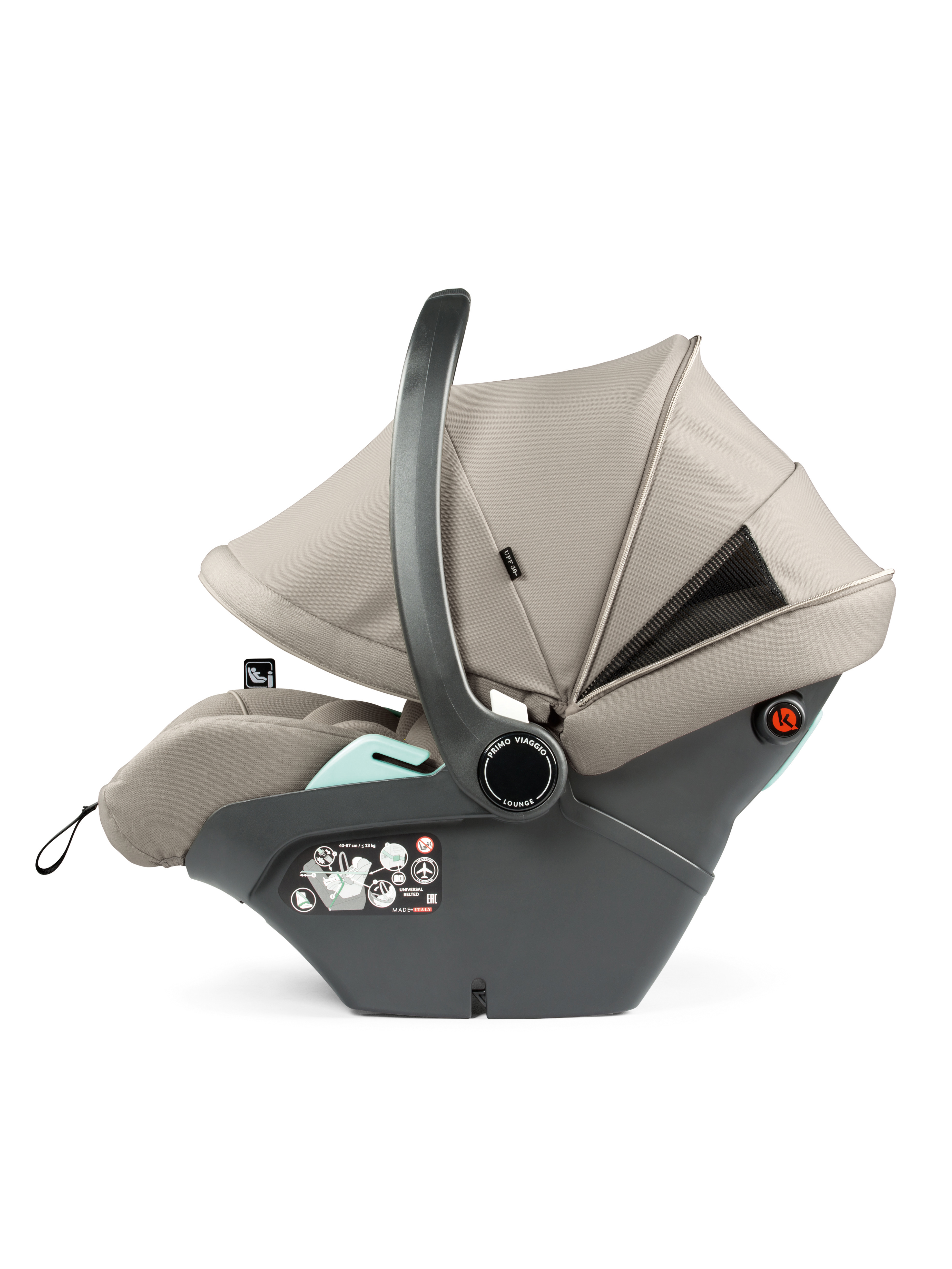 Автокресло Peg-Perego Lounge 0 (0 -13 кг) бежевый - фото 6