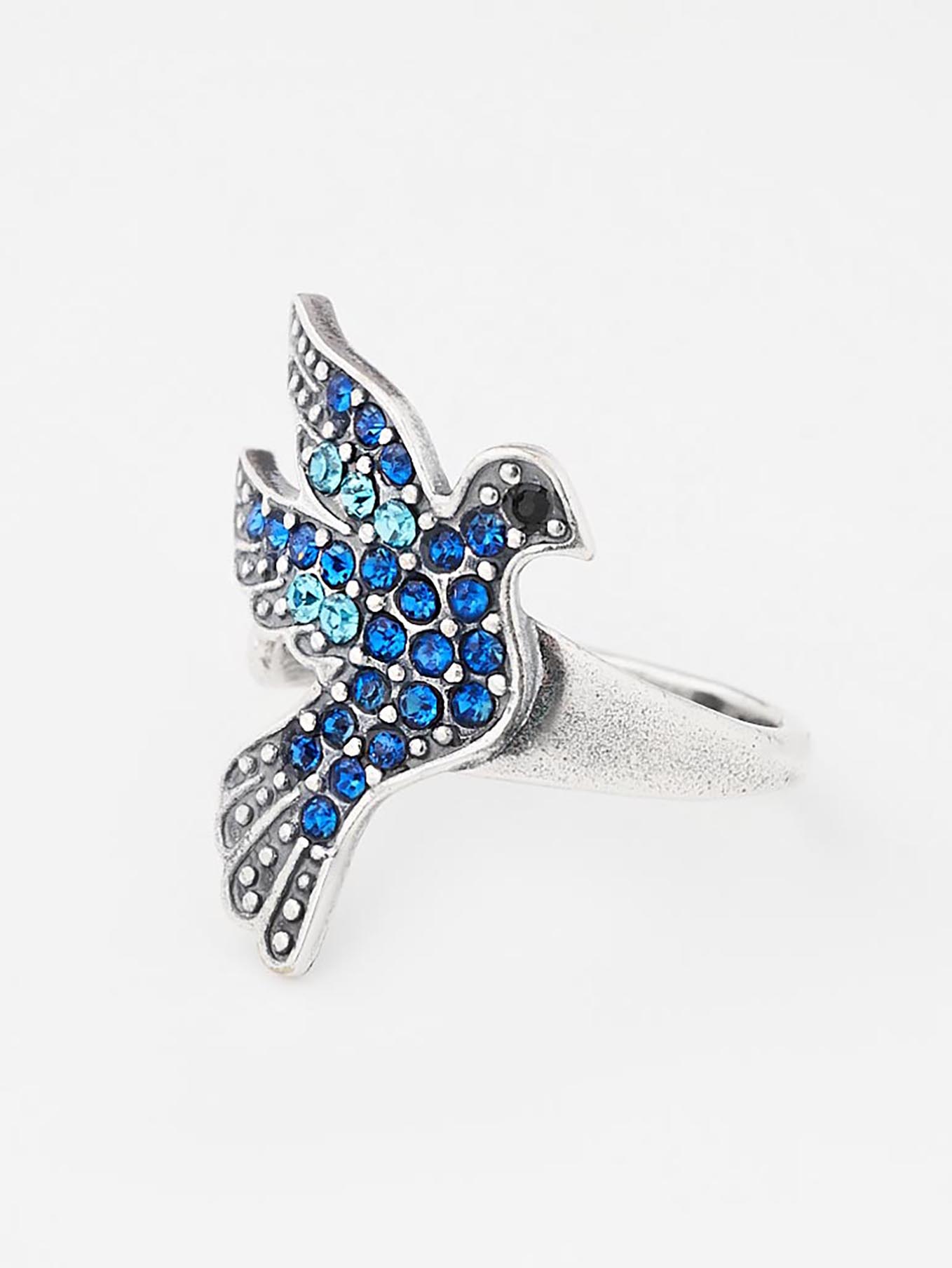 Кольцо Shine and Beauty 80092-417-к-синиестр - фото 5