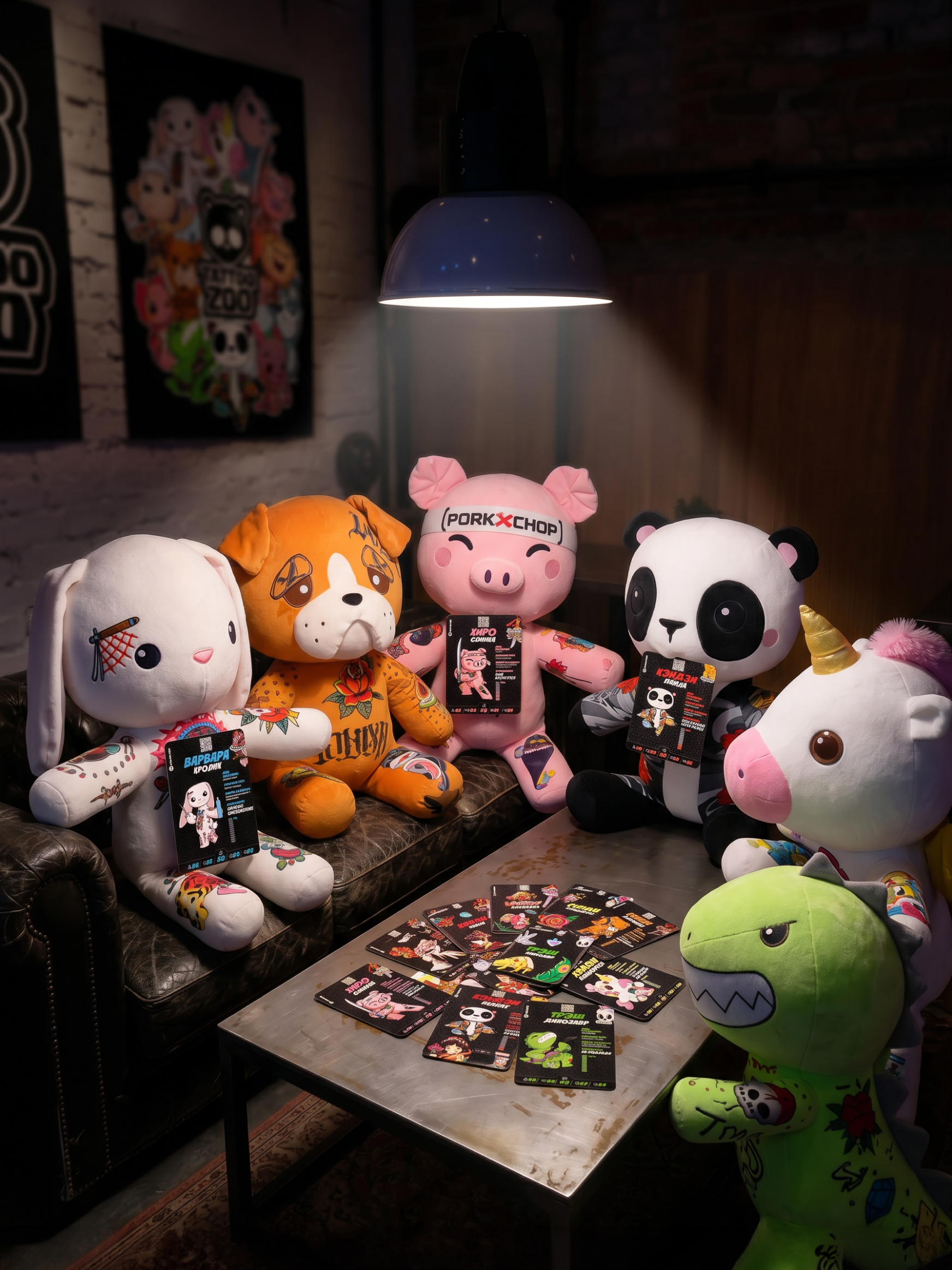 Мягкая игрушка Tattoo Zoo Кролик Варвара 38 см - фото 10