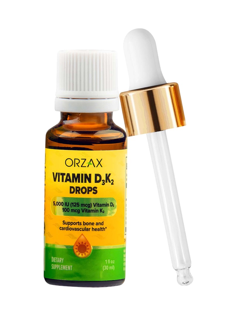 Витамины D3 и K2 ORZAX Vitamin D3K2 Drops капли 30 мл - фото 2