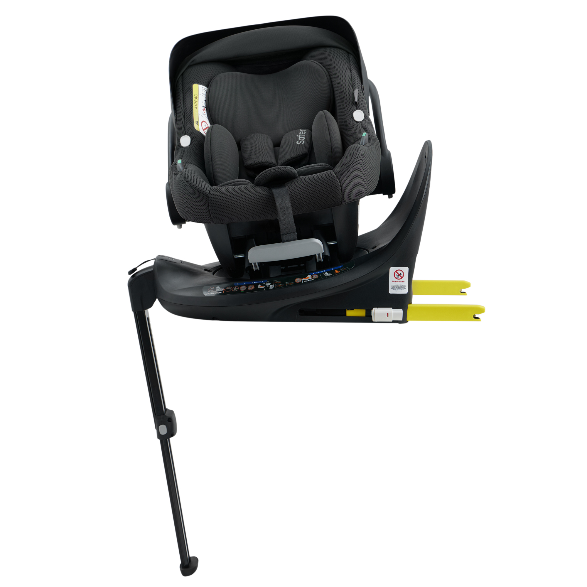База Isofix для автолюльки и автокресла Happy Baby i-BASE поворотная i-size - фото 15