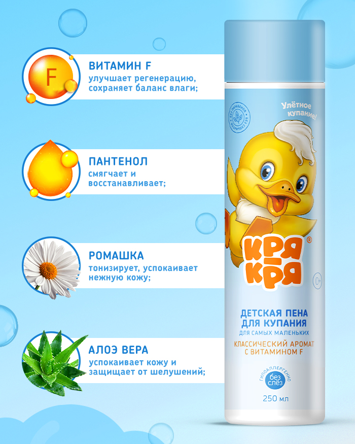 Пена для купания Кря-Кря От макушки до пяток 250 мл - фото 2