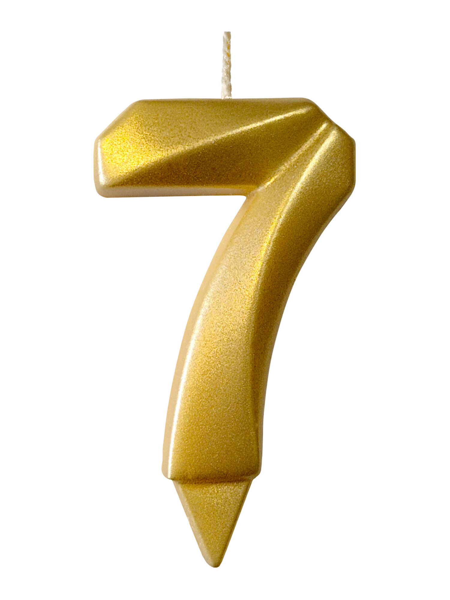 Свеча-цифра для торта Свечной маркет украшение в виде цифры 7, 7 см, на ножке - фото 2