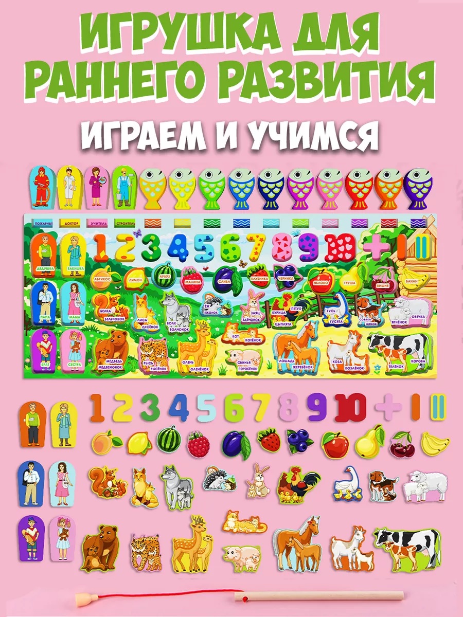 Игрушка ТОТОША бизиборд Развивающая доска Монтессори - фото 2