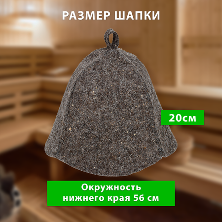 Набор из 2-х предметов Банные штучки Шапка, коврик