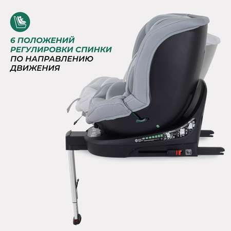 Автокресло MOWbaby STAGE Grey Isofix 0+/1/2/3 (0-36 кг)