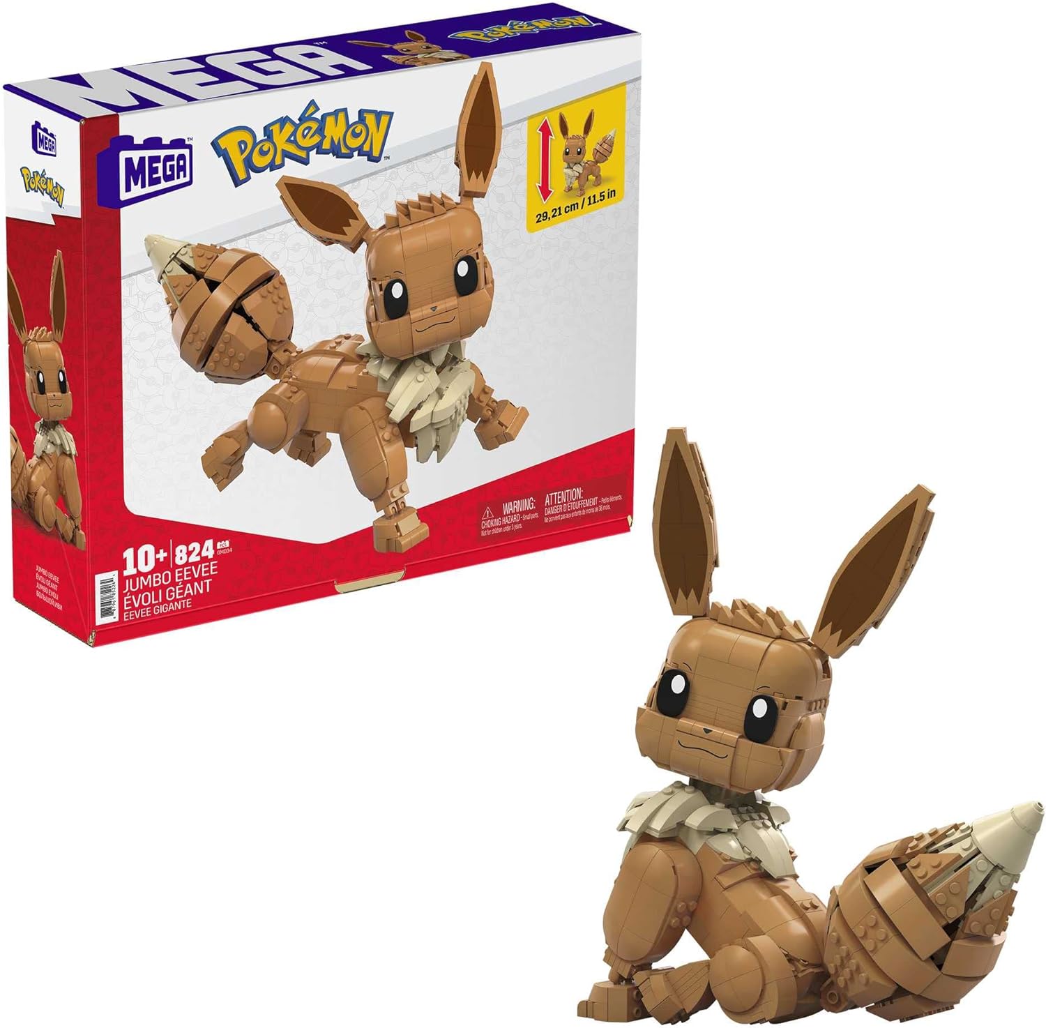 Конструктор Mega Construx Pokémon Jumbo Evoli 824 дет. - фото 1