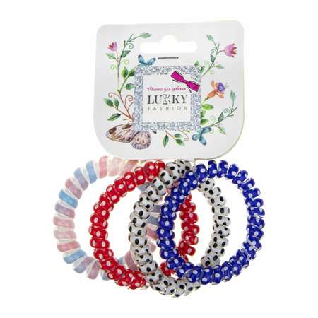 Аксессуар для волос Lukky Fashion набор резинок пружинок 4 шт