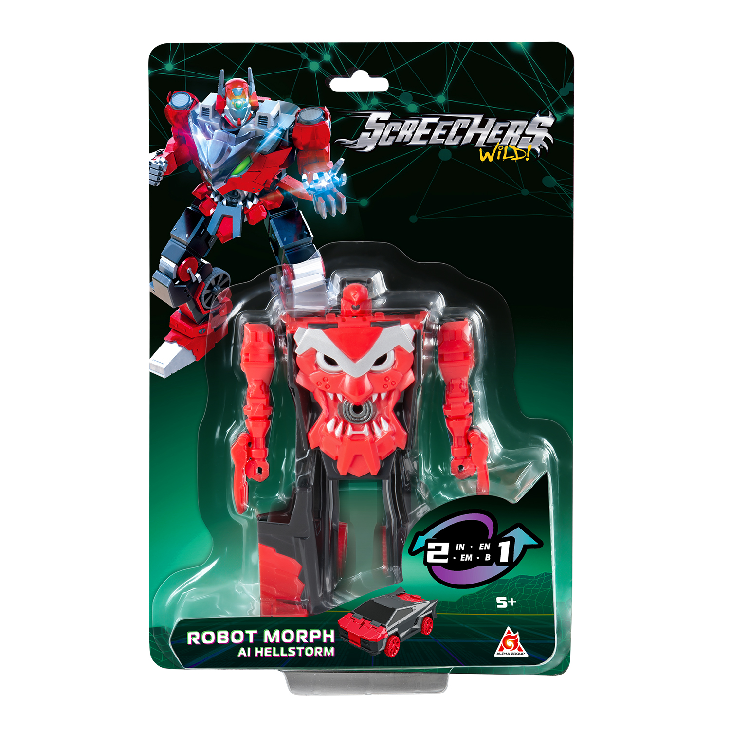 Игровой набор Screechers Wild Маш-транс. Робот Хэллшторм S5 - фото 11