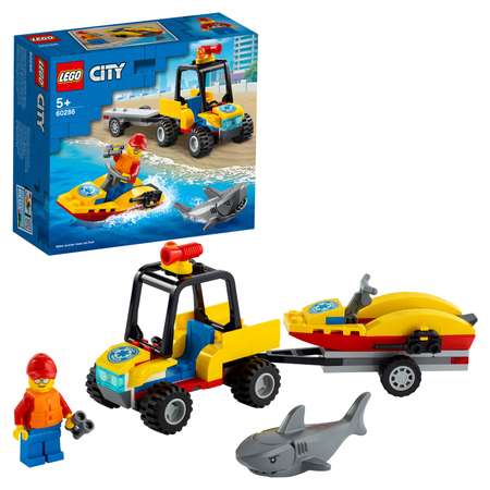Конструктор LEGO City Пляжный спасательный вездеход блочный
