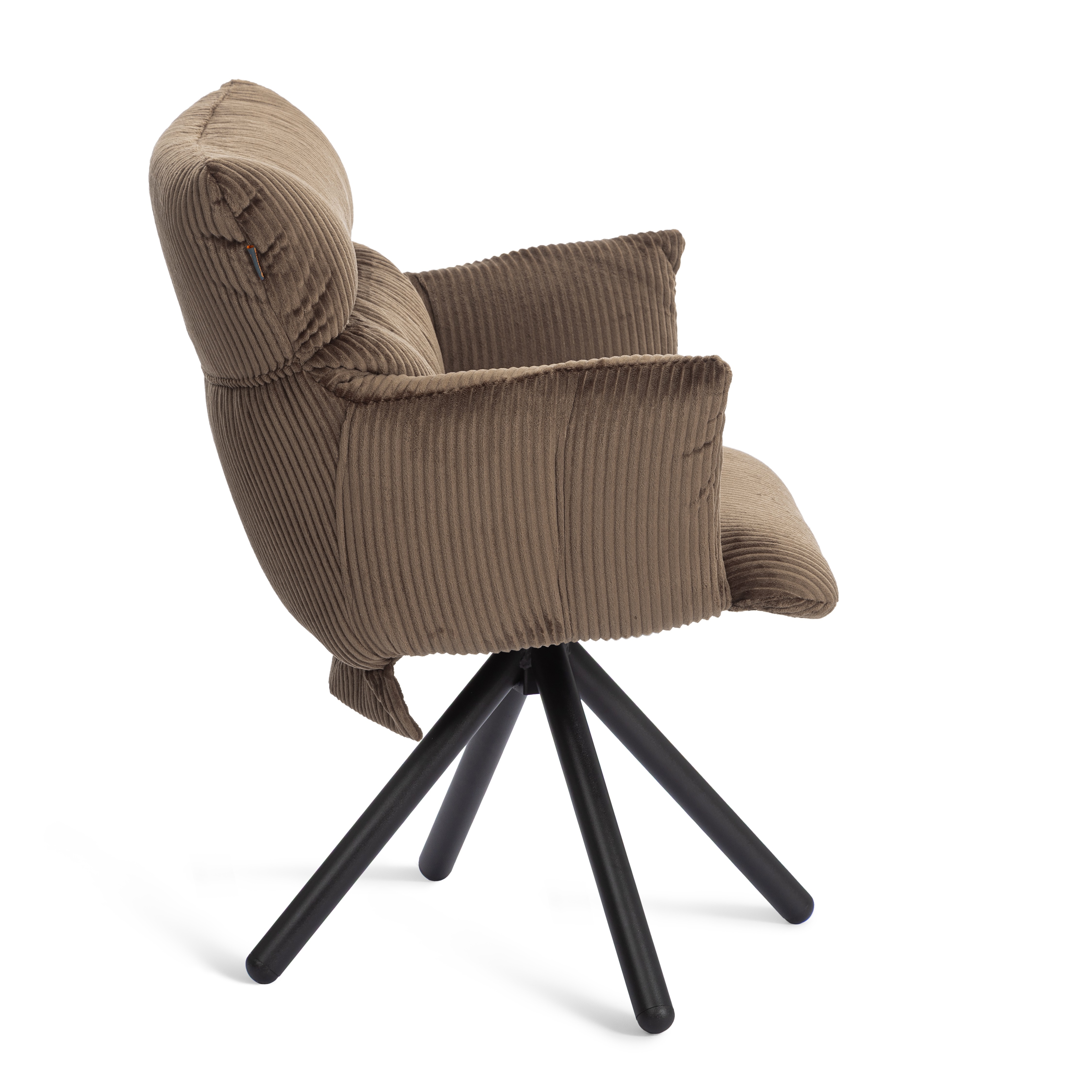Стул TETCHAIR Флаффи опора 360 коричневый - фото 3