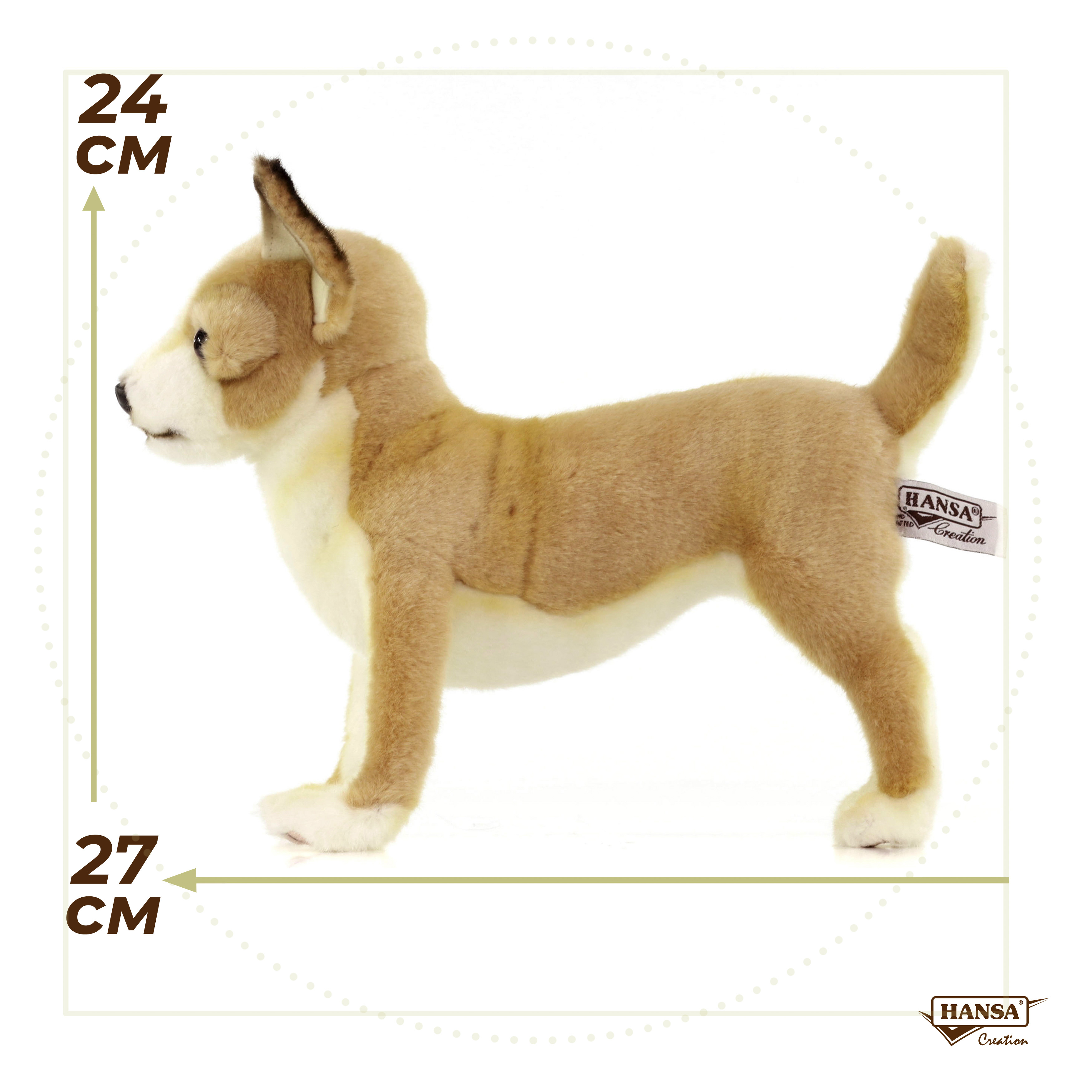 Игрушка мягкая HANSA собачка Чихуахуа 24 см - фото 9