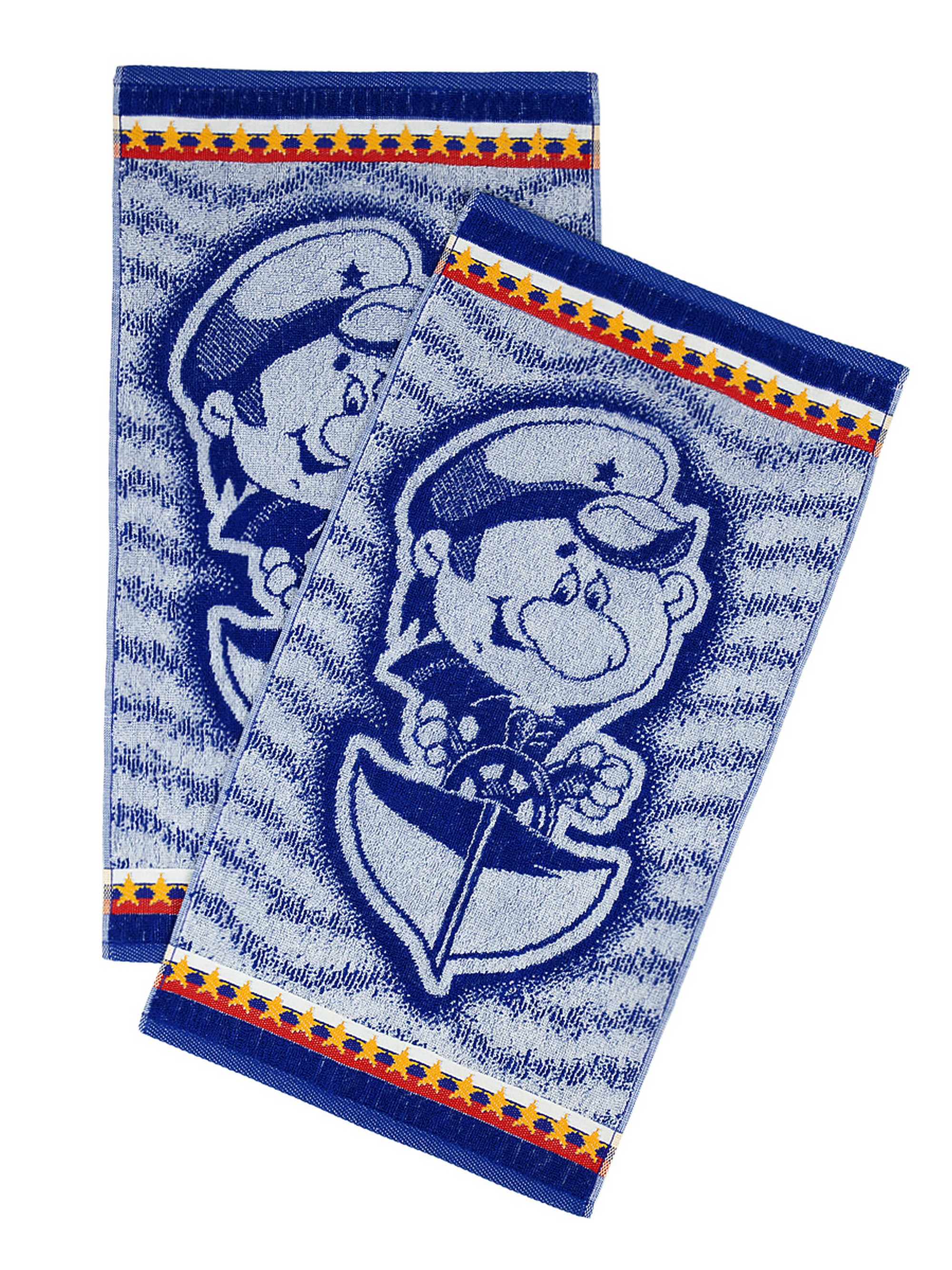 Изображение товара Махровое полотенце Wellness Моряк 30x60 см набор 2 шт универсальное для дома и путешествий