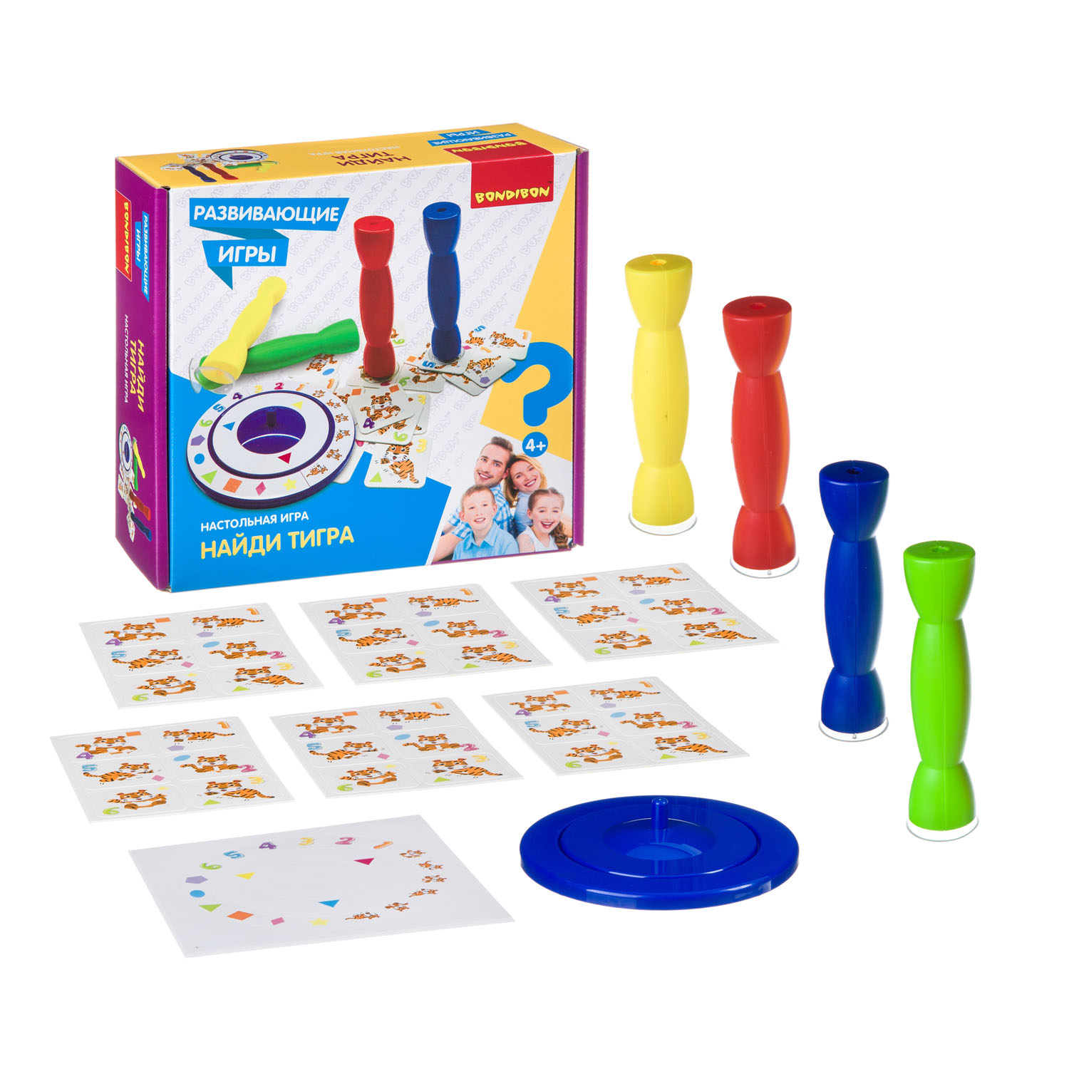 Настольная игра Bondibon на внимательность Найди Тигра - фото 1