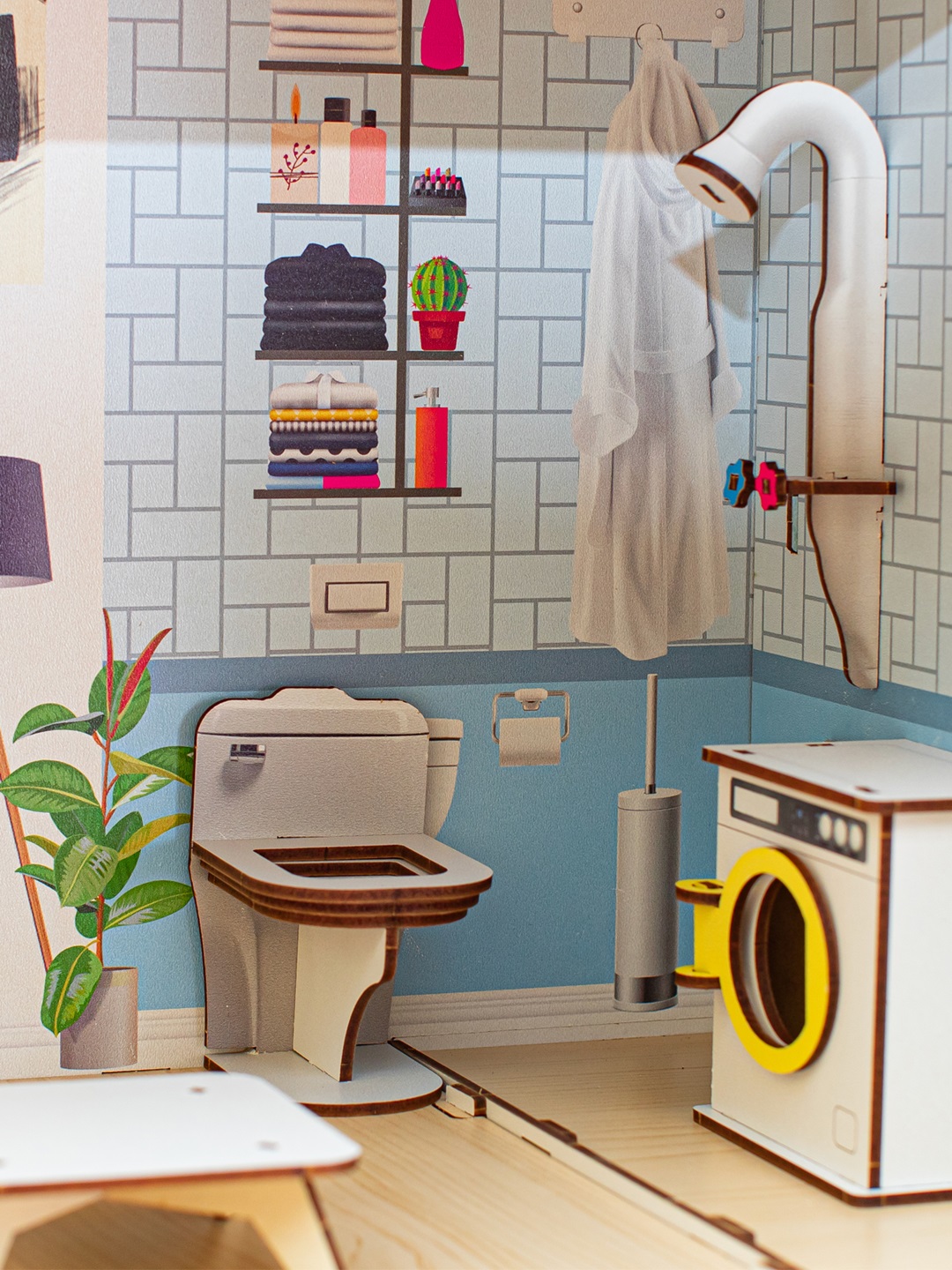 Домик для кукол M-WOOD 115 см с мебелью 3037 - фото 10