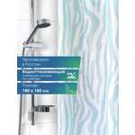 Штора для ванной комнаты и душа VILINA текстильная водоотталкивающая 180х180 см полиэстер