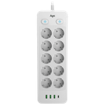 Сетевой фильтр AGNI TP-FO4U10E-C