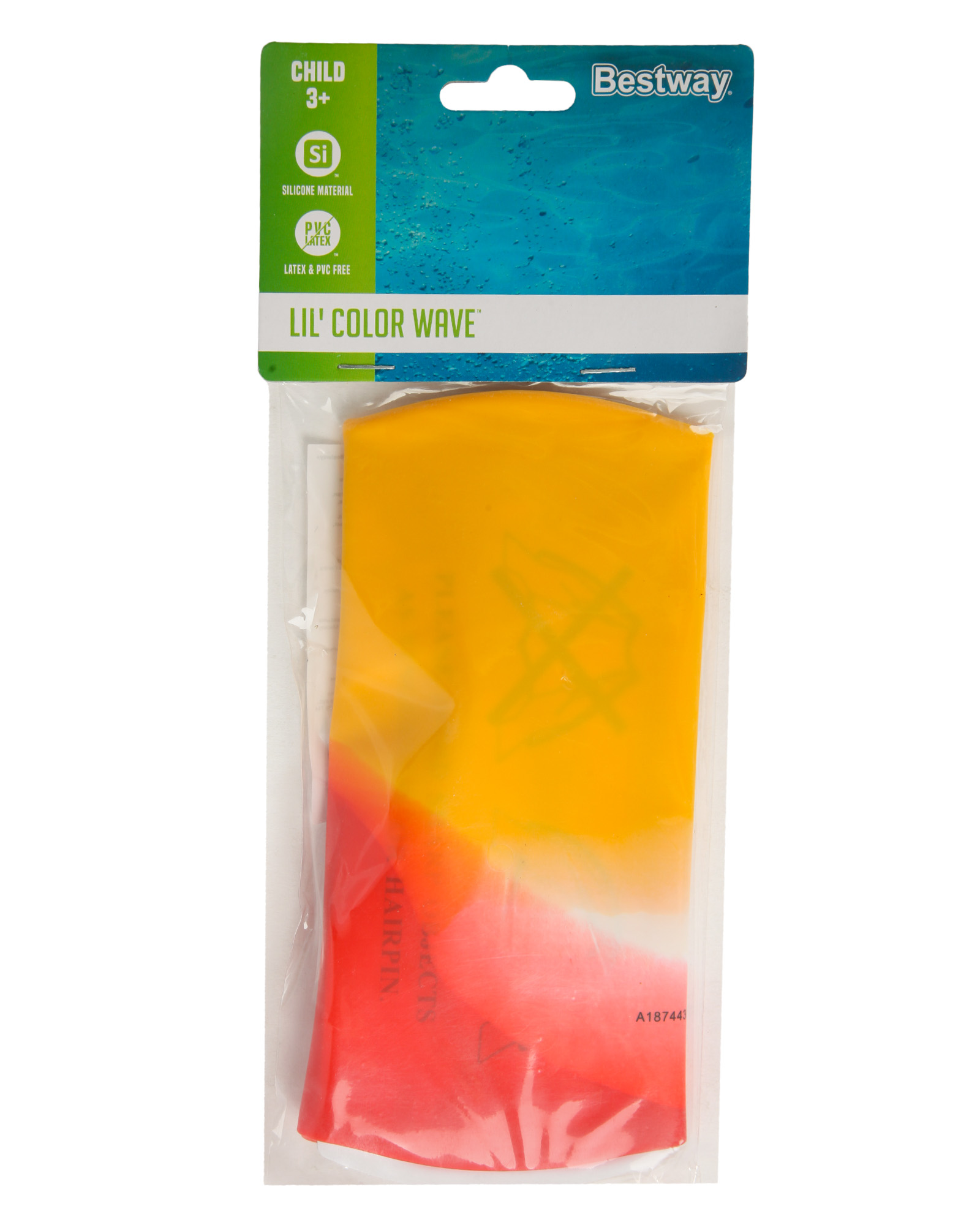 Шапочка для плавания Bestway красно-оранжевая - фото 6