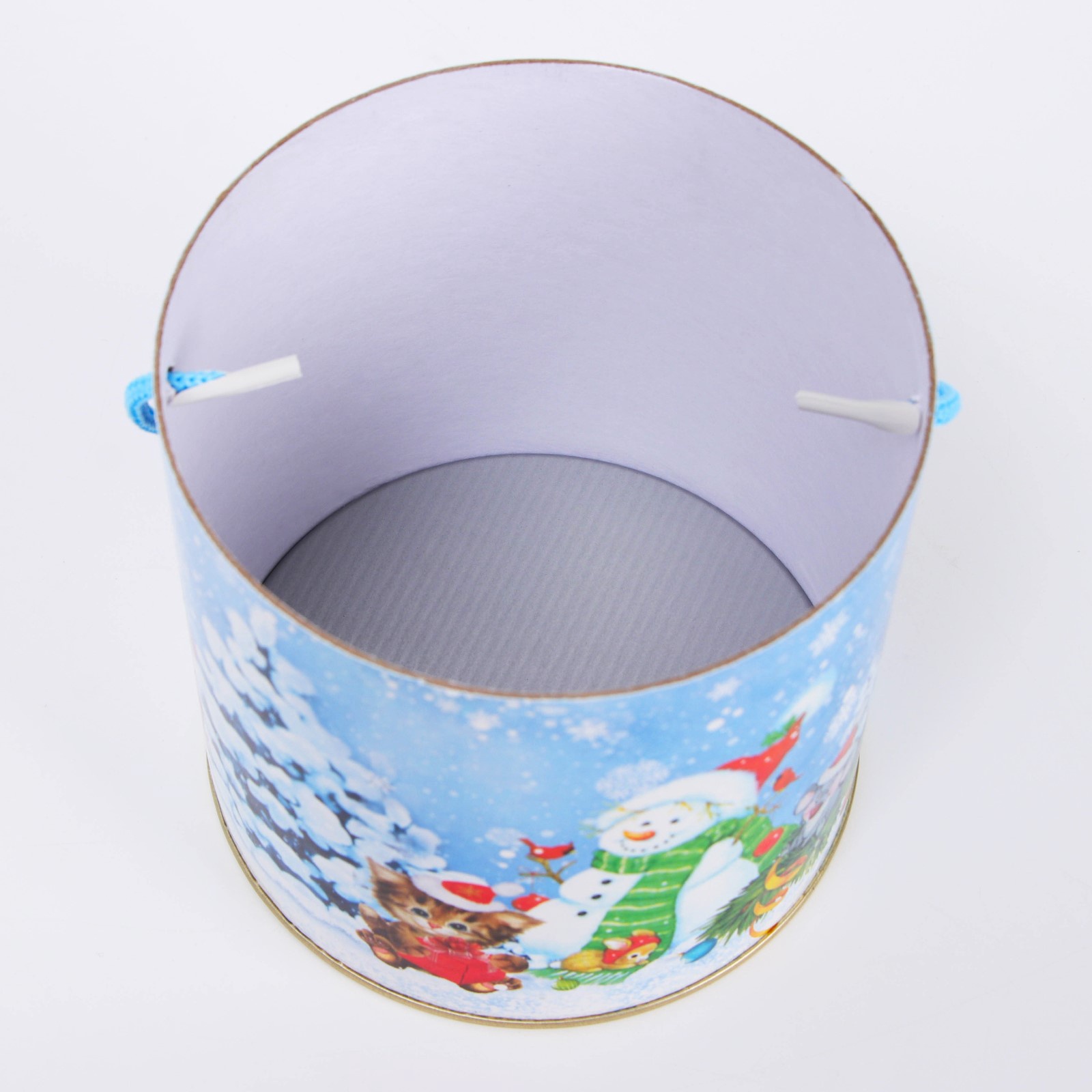 Подарочная коробка Sima-Land тубус «Игра в снежки», 120 х 120 мм - фото 6