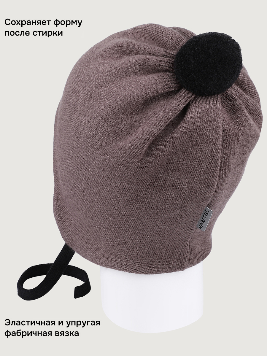 Шапка NIKASTYLE 11м20726 кофе - фото 4
