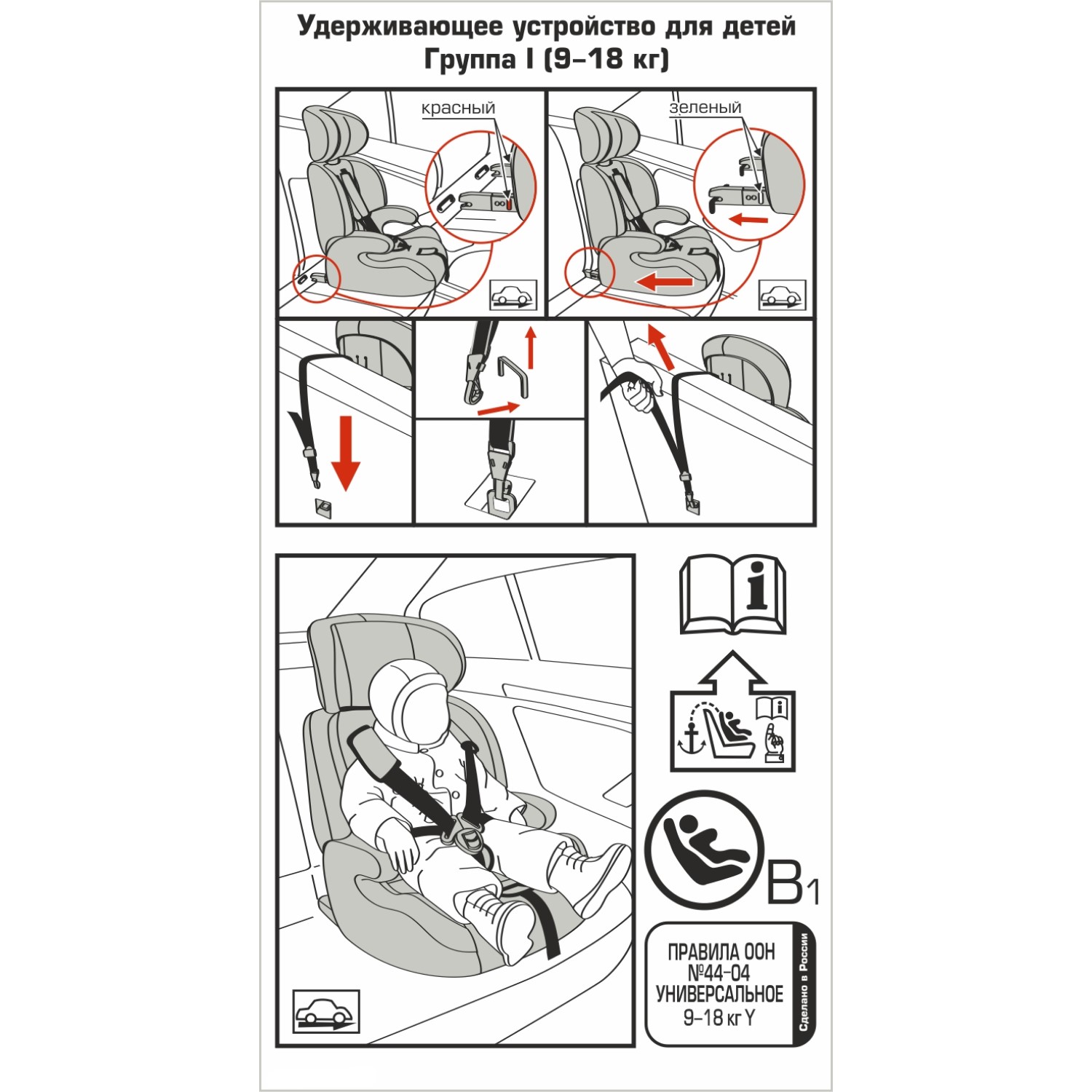 Автокресло Babyton Drive Fix Indigo-Red Isofix 1/2/3 (9-36 кг) - фото 23