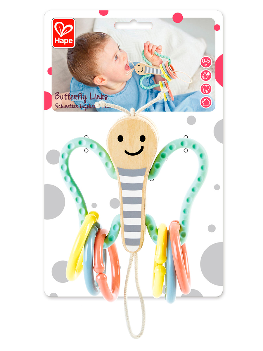 Игрушка Hape погремушка Бабочка - фото 4