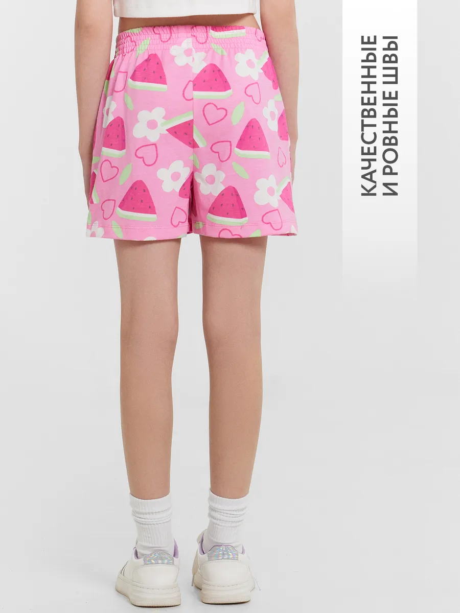 Шорты Mark Formelle (Марк Формэль) 137726/фрукты на розовом саше - фото 6