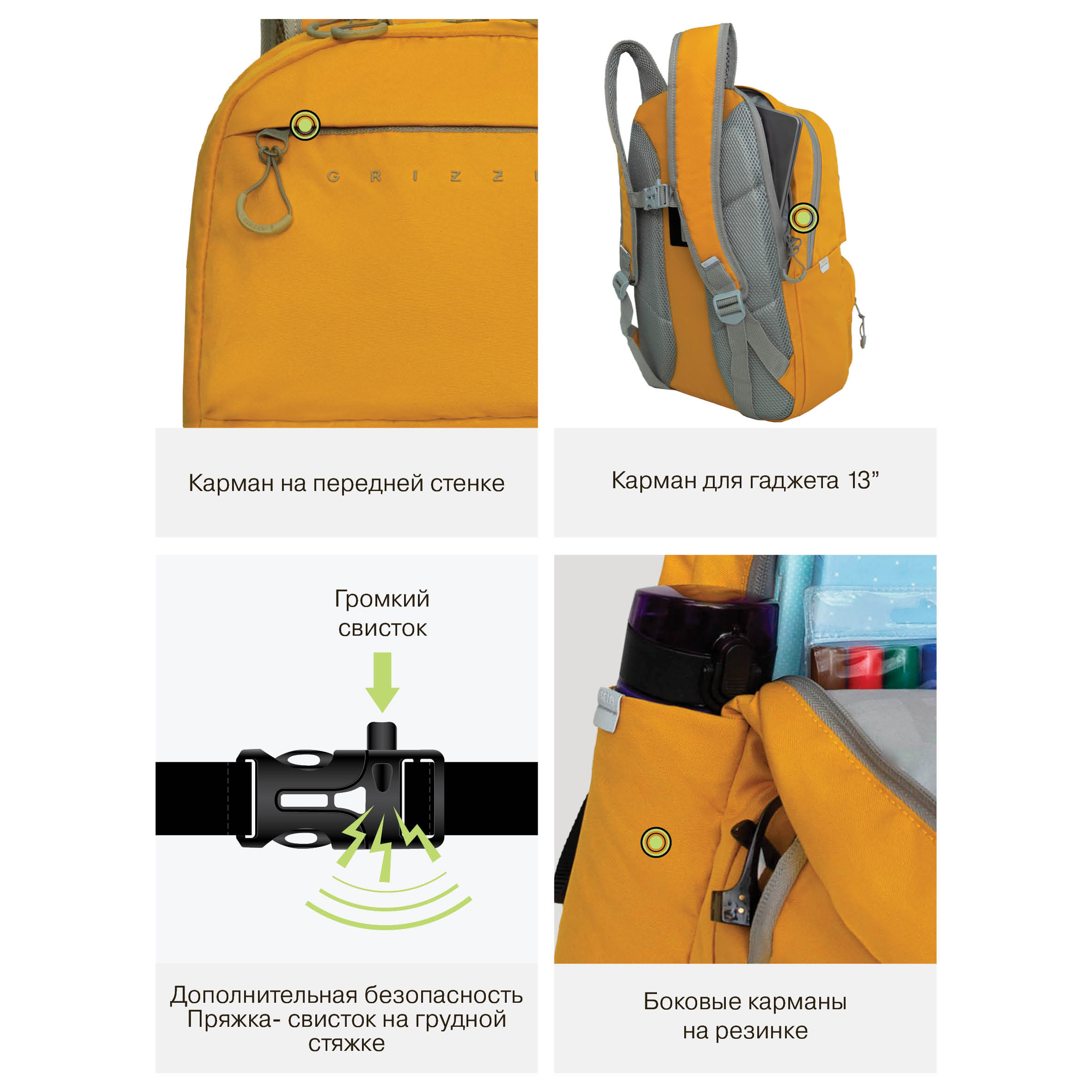 Рюкзак Grizzly для мальчика - фото 12