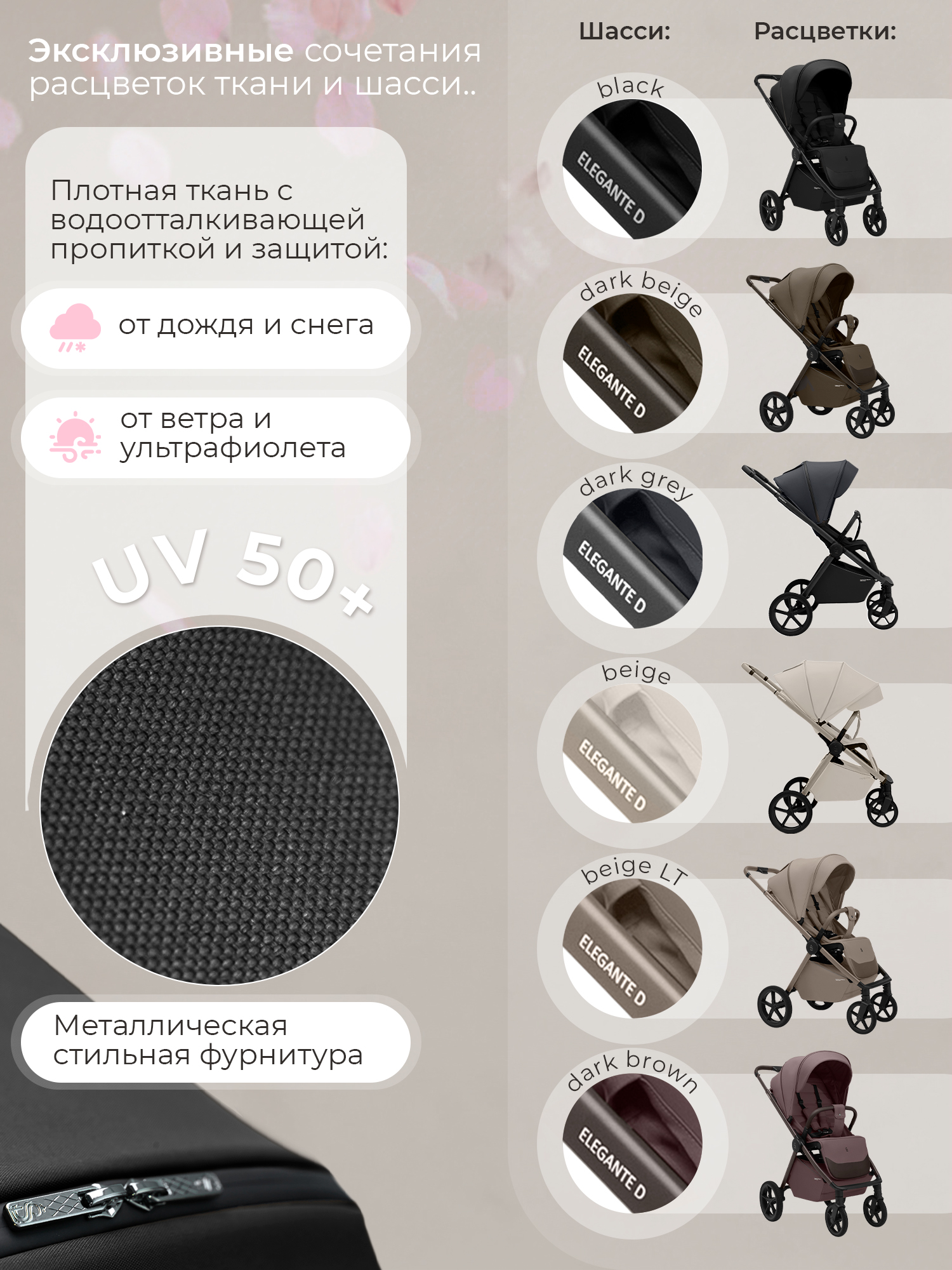 Коляска прогулочная Sweet Baby Elegante D Black черный - фото 12