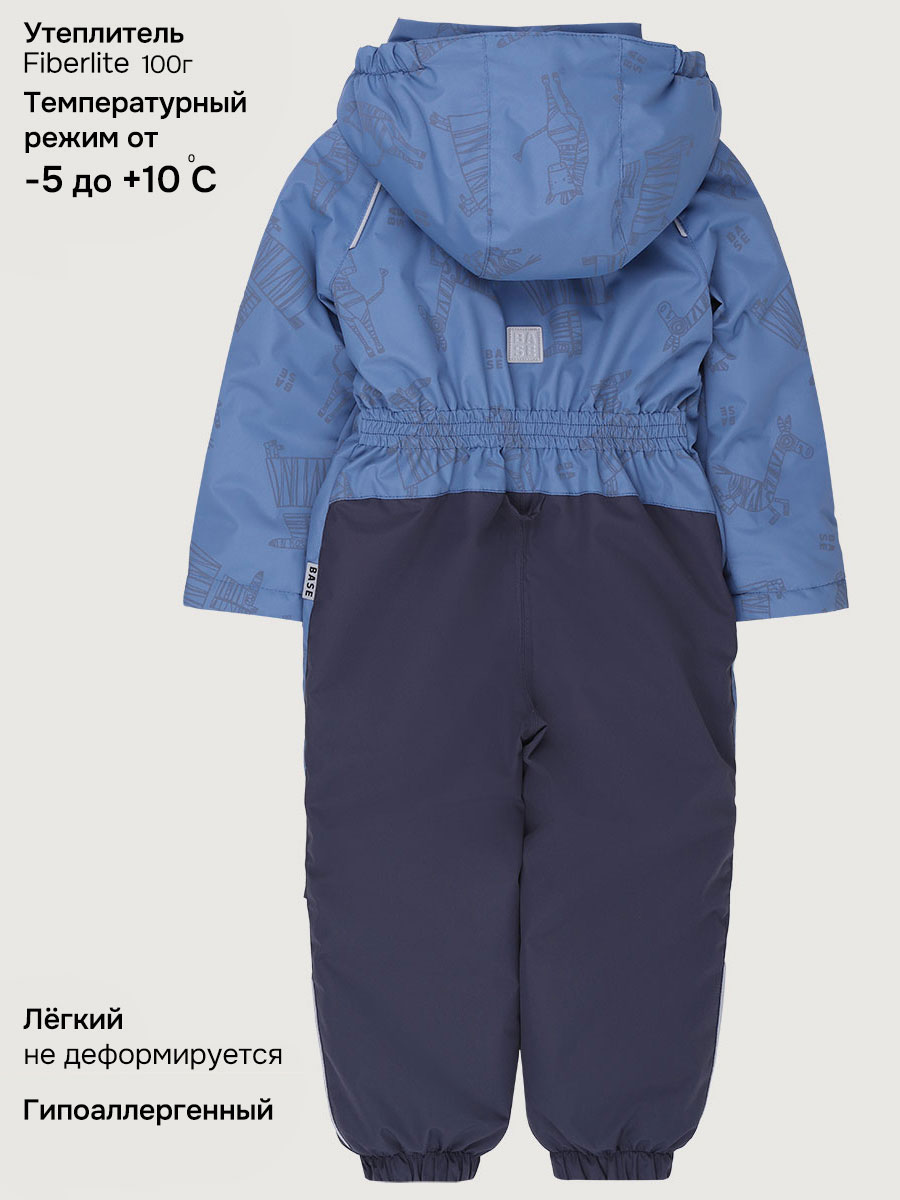 Комбинезон BASE by NIKASTYLE б8м10526 джинс/графит - фото 5