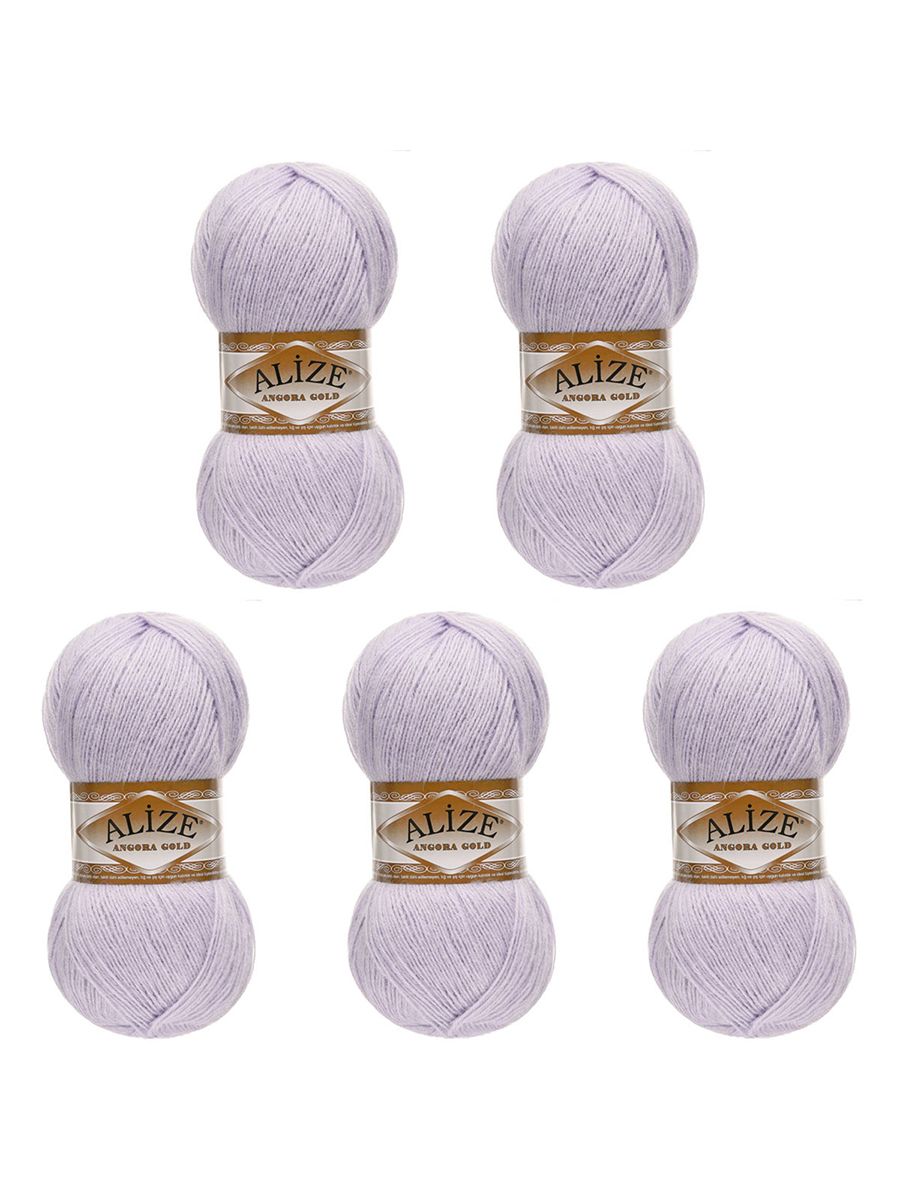 Пряжа Alize для шарфов кардиганов Angora Gold 100 гр 550 м 5 мотков 71 талая вода - фото 6