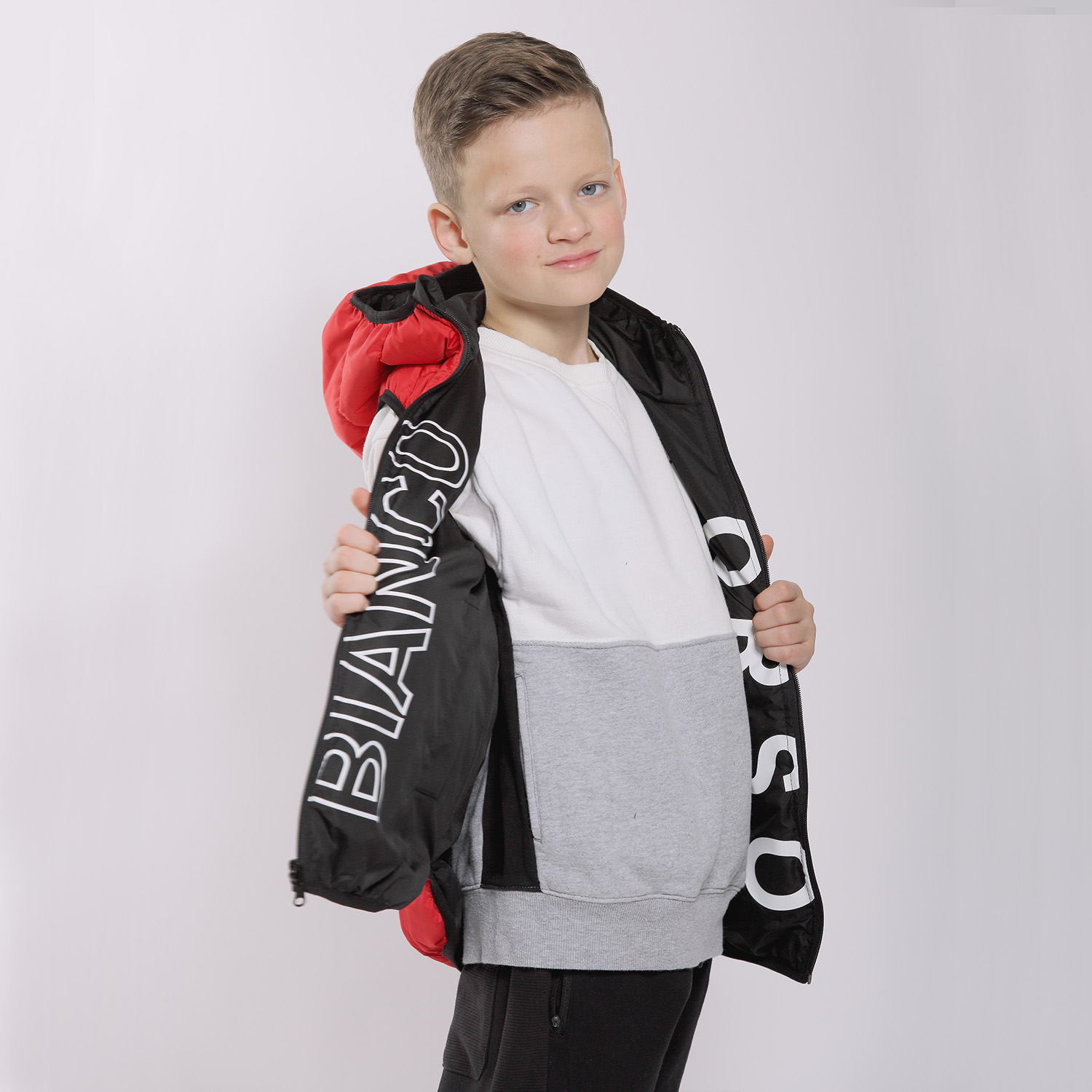 Жилет двусторонний Orso Bianco OB31035-12_красный/черный - фото 7