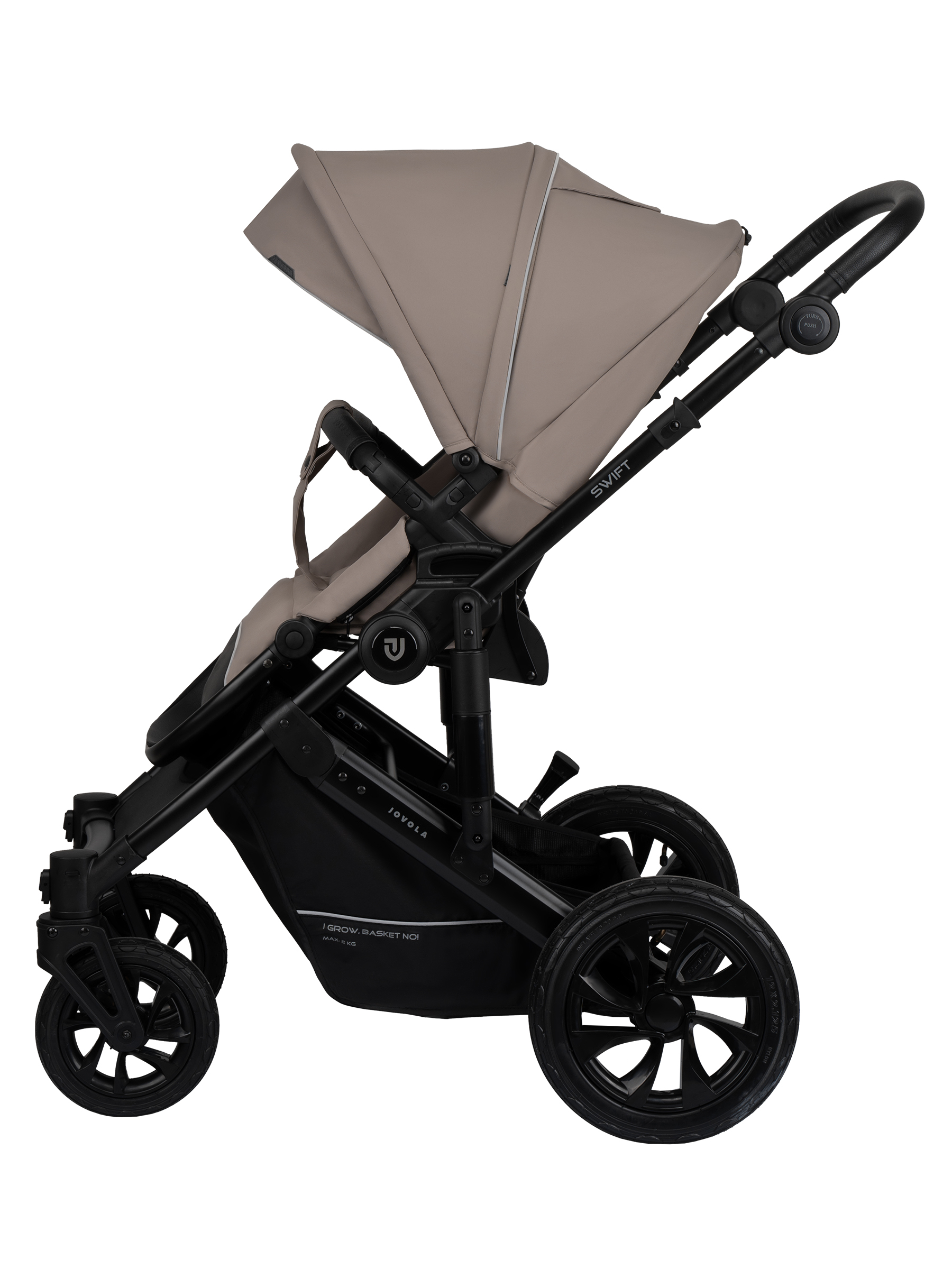 Коляска 3в1 JOVOLA Swift Plus бежевый - фото 11