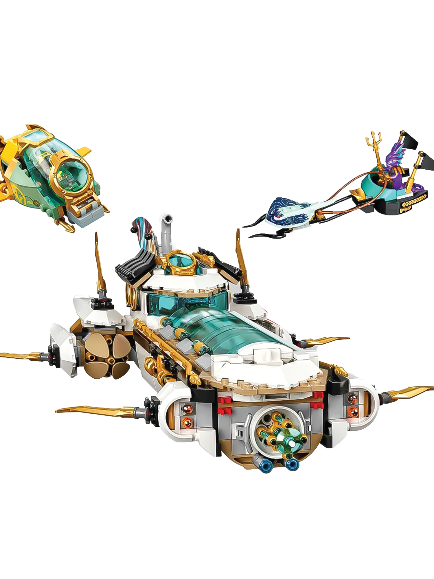 Конструктор Madliani Подводный корабль 1211 дет. - фото 4