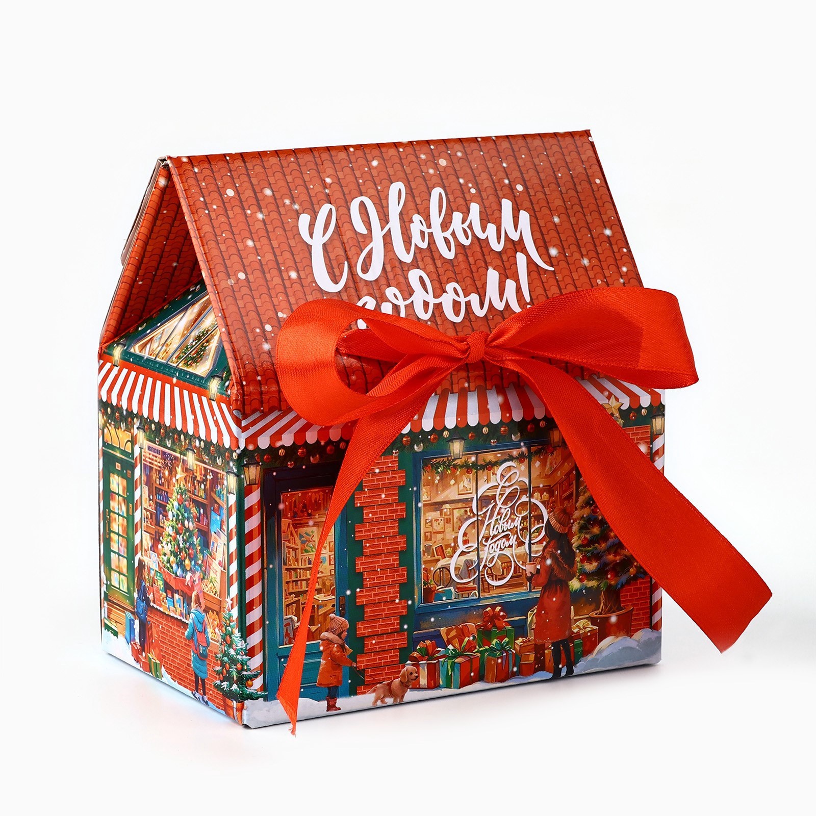 Коробка складная Дарите Счастье "С Новым годом!", 15 х 18 х 10 см - фото 2