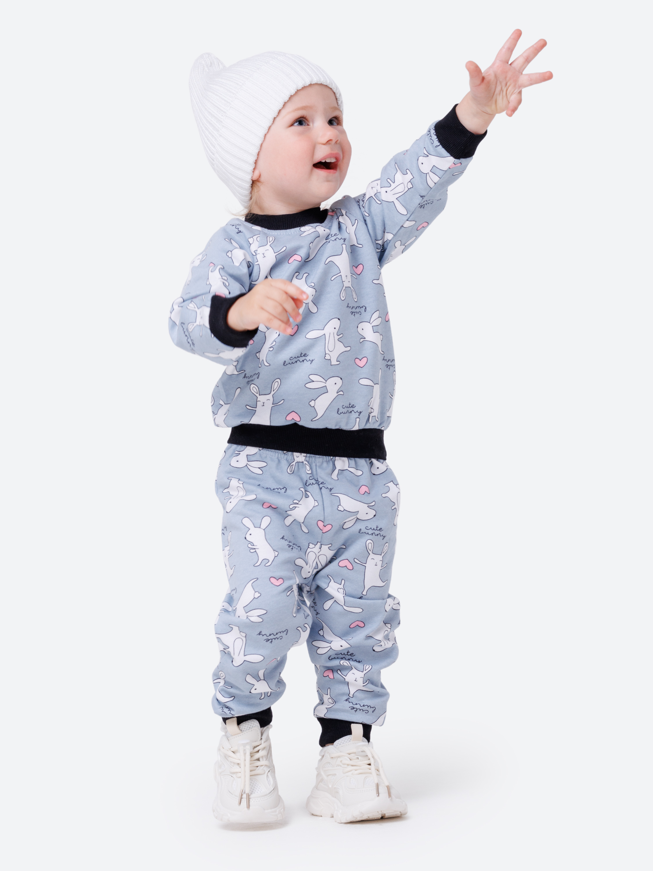 Костюм VEDDI 635ф-21/серый/зайка - фото 12