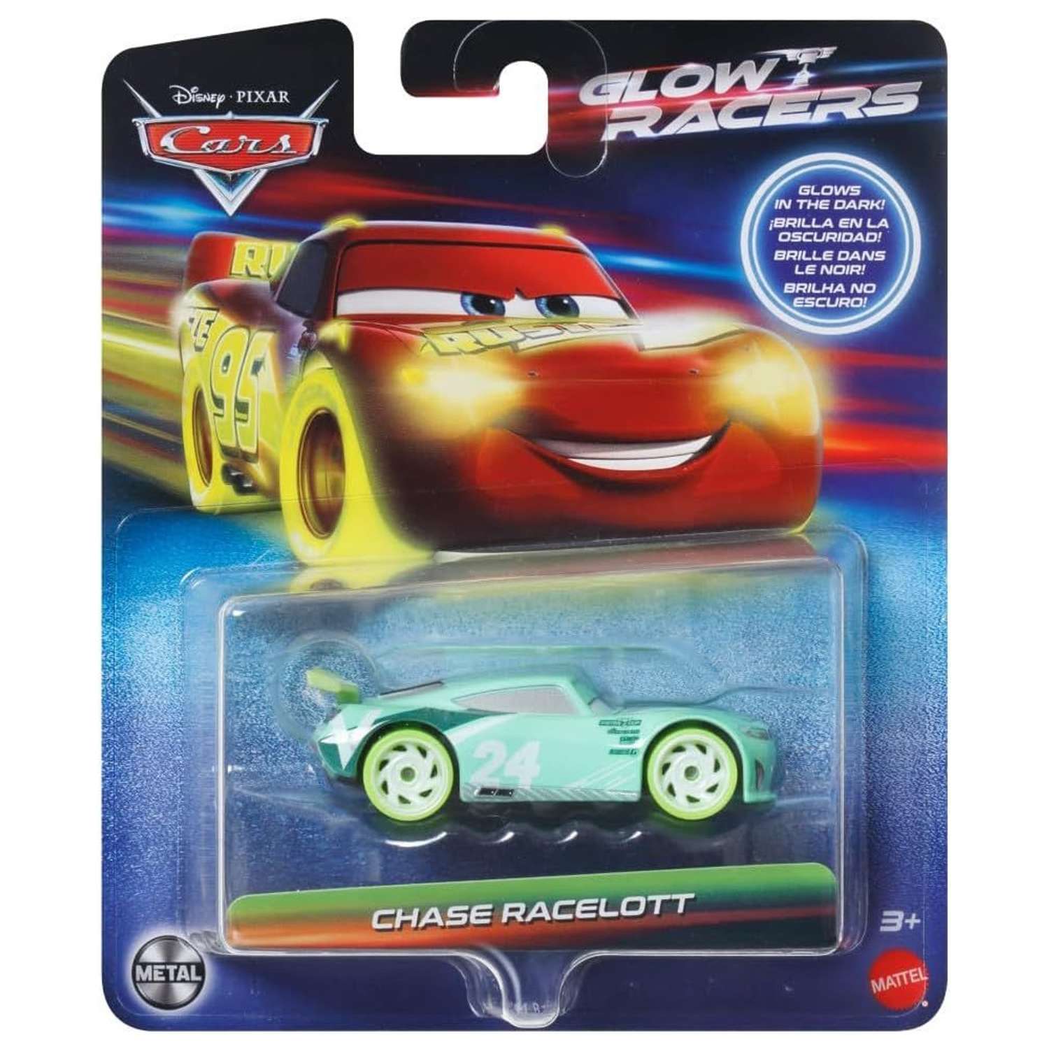 Автомобиль Disney Glow Racers HPG76/ HYM84 - фото 4