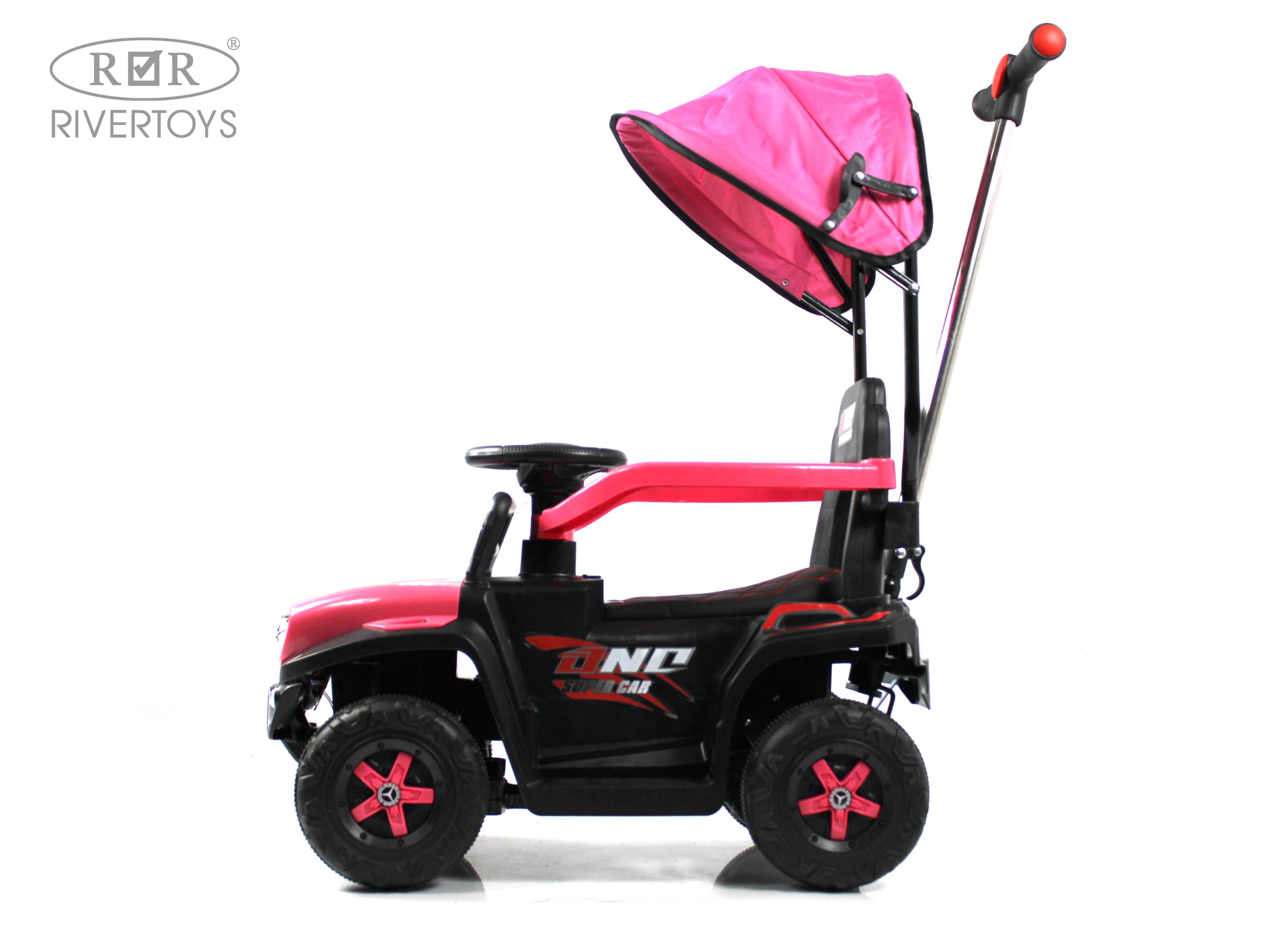 Электромобиль RIVERTOYS G005GG-PINK С пультом ДУ - фото 3