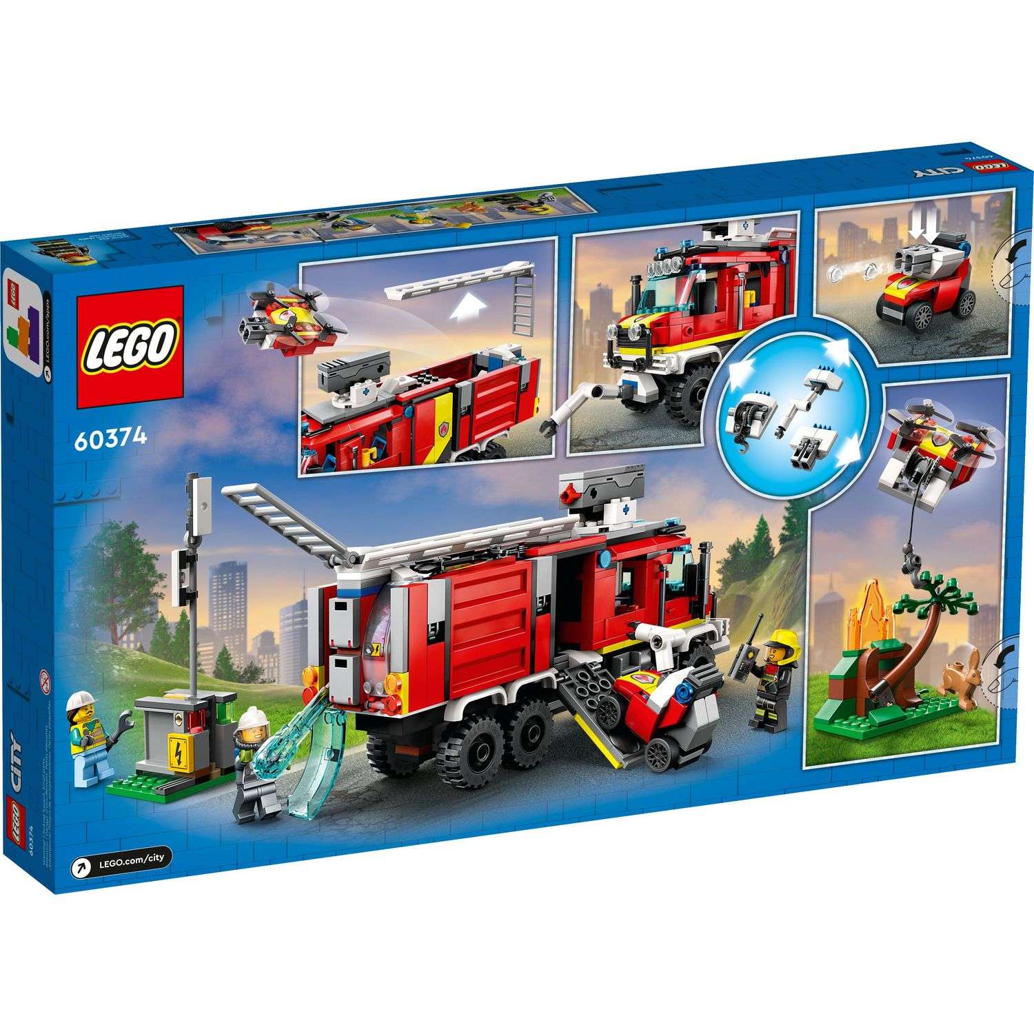 Конструктор LEGO City Машина пожарная блочный - фото 12