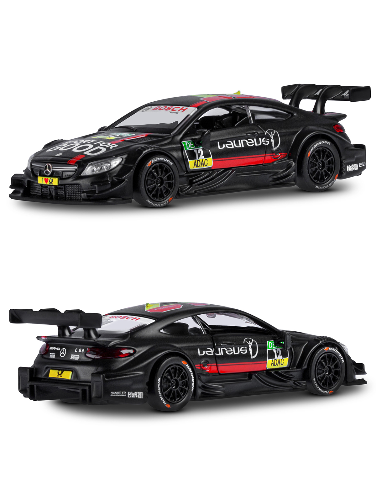 Автомобиль АВТОпанорама Mercedes AMG C 63 DTM 1:43 JB1251214 - фото 6