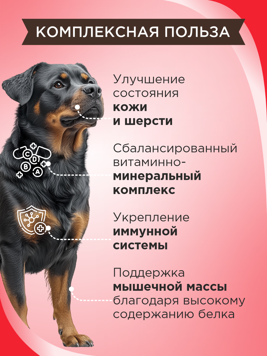 Полезное лакомство для собак GOODR DOG со вкусом альпийской говядины 90 таблеток - фото 3