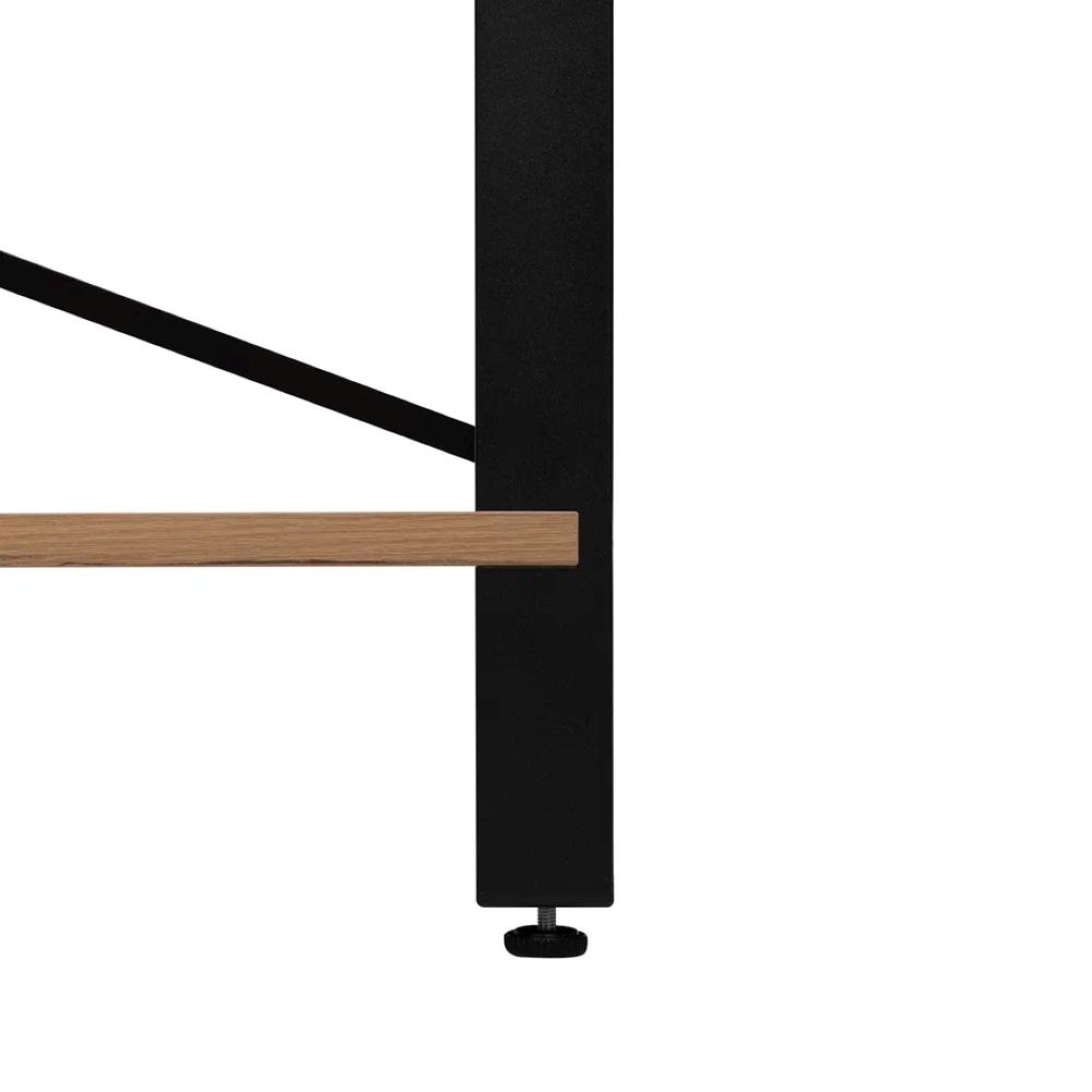 Стеллаж Leset Стилвуд 116 Черный/Дуб крафт золотой - фото 4