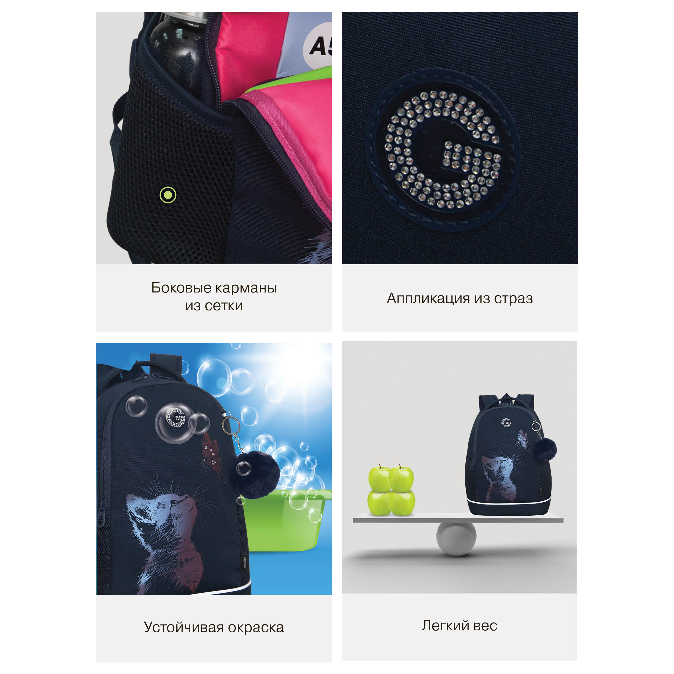 Рюкзак Grizzly для девочки - фото 13