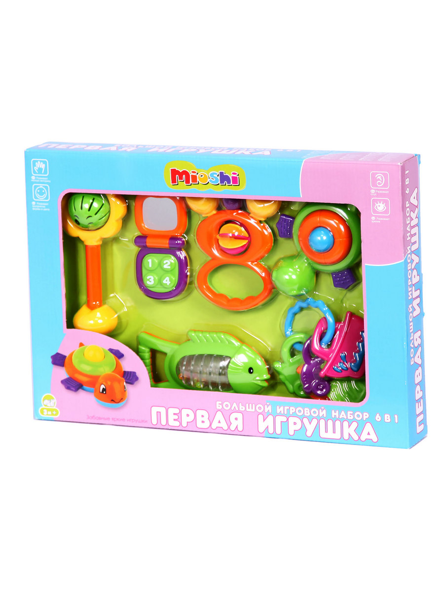 Игрушка Mioshi погремушка Первая игрушка - фото 3